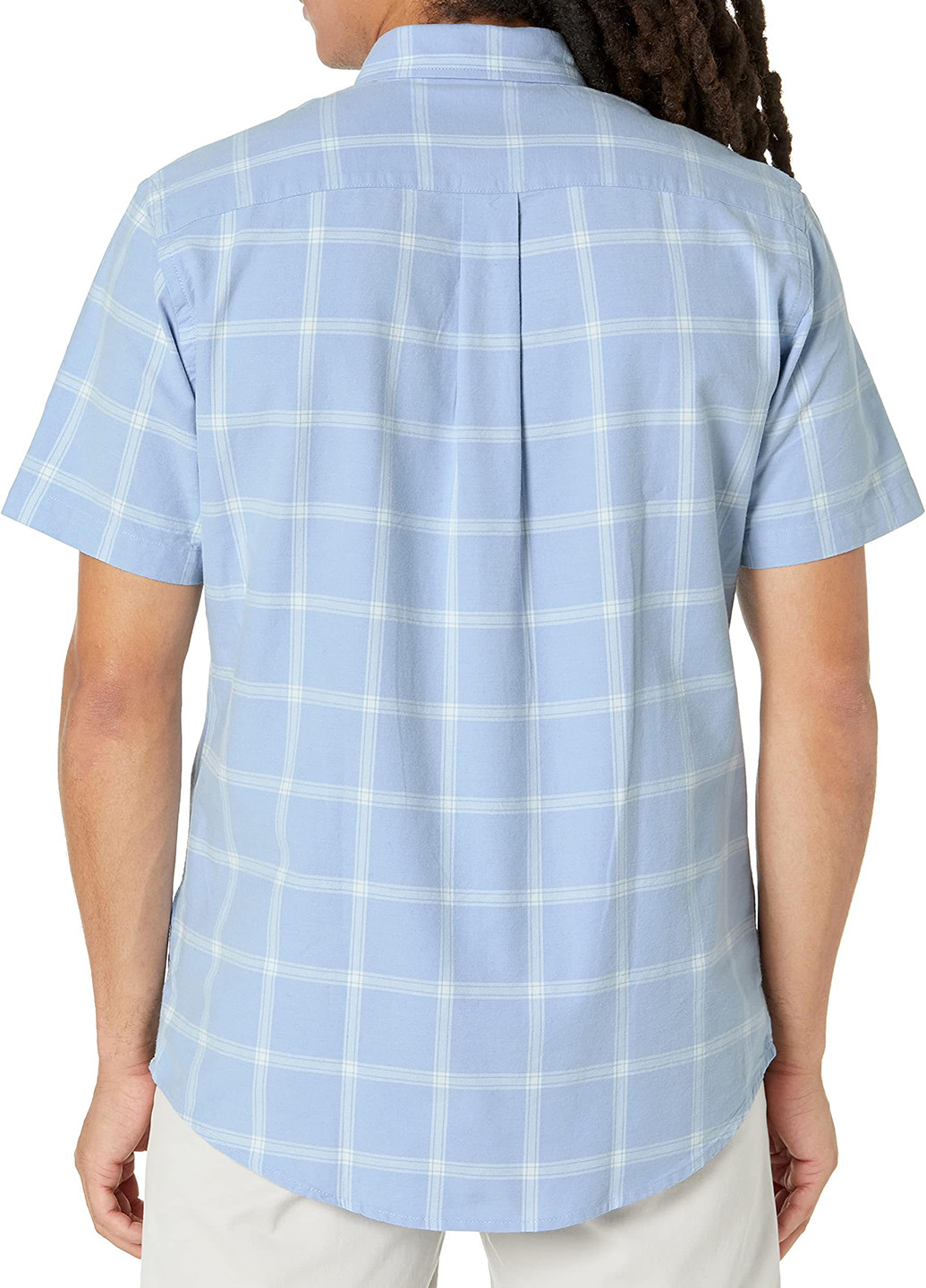 Светло-голубой кэжуал рубашка в клетку Amazon Essentials