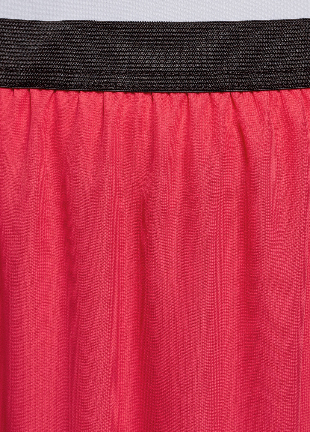 Красная кэжуал однотонная юбка Oodji макси