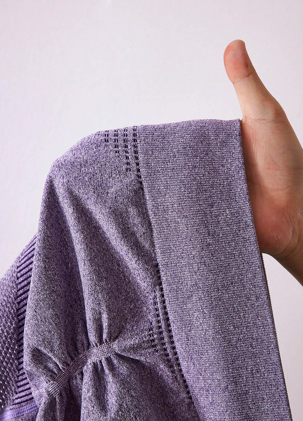 Фиолетовый демисезонный комплект (топ, шорты) SHEIN