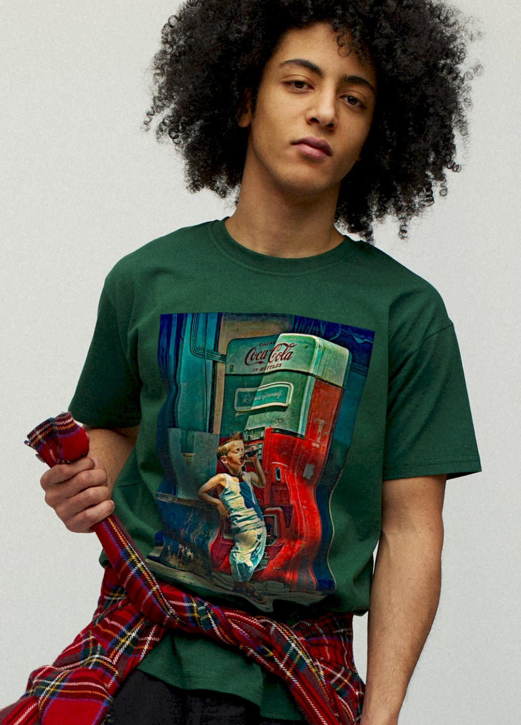 Темно-зеленая футболка мужская YAPPI