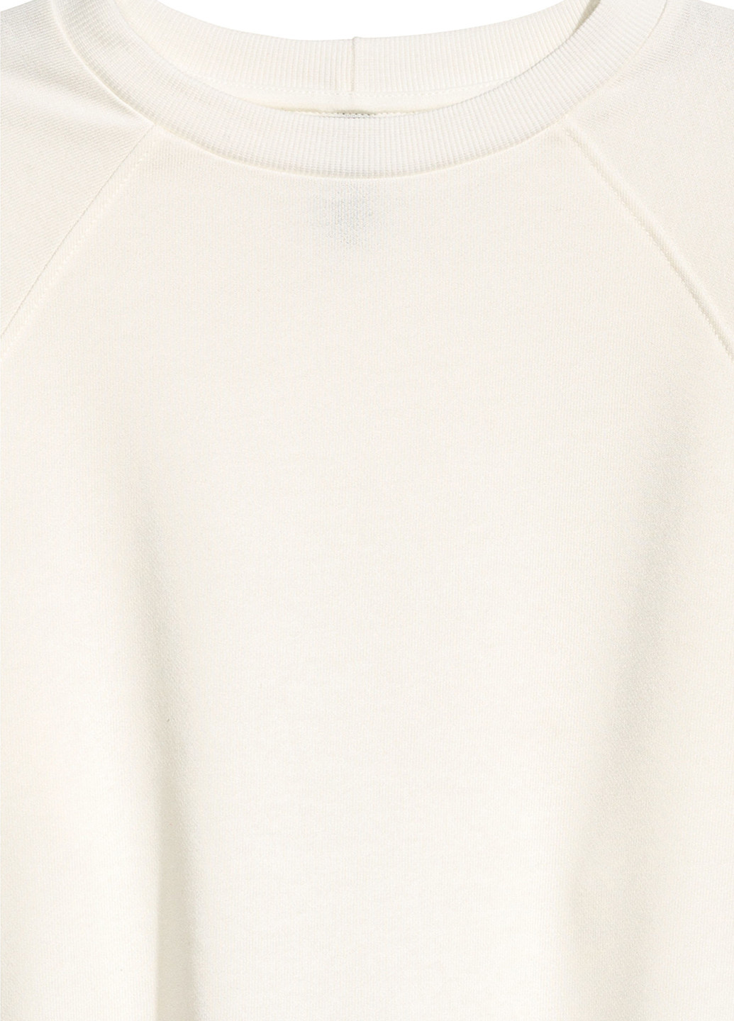 Світшот H&M - Приталений крій напис білий кежуал - (152509364)