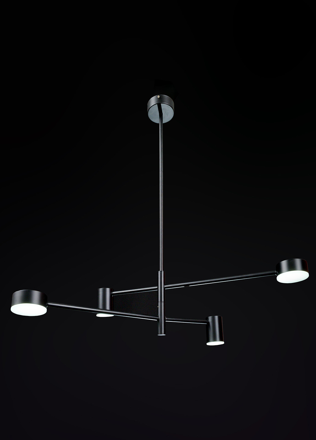 Светильник потолочный подвесной BR-01 631S/4 LED 28W WW + NW + CW BK Brille (251904441)