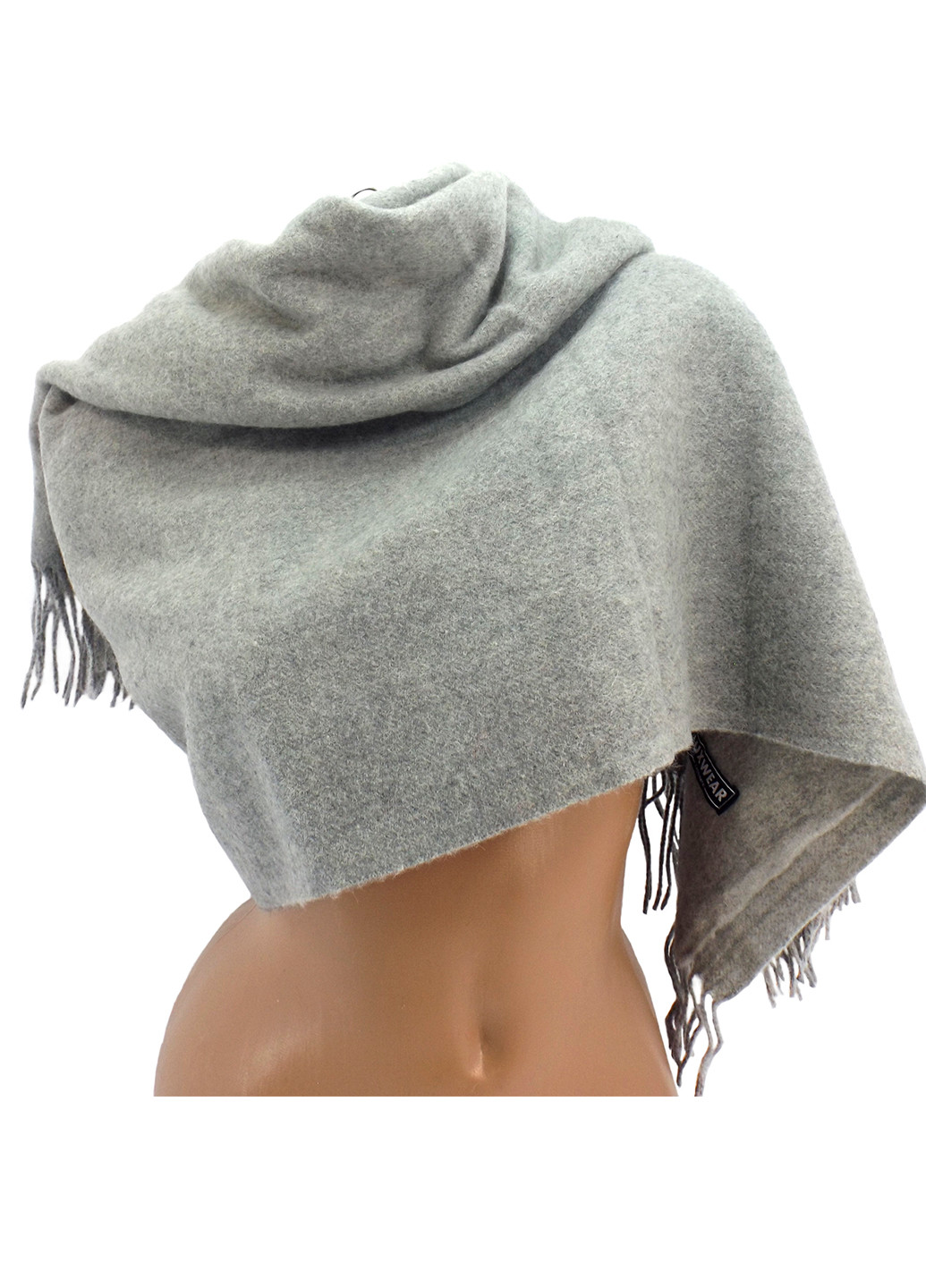 Женский кашемировый шарф Светло-серый LuxWear s128004 (225001112)