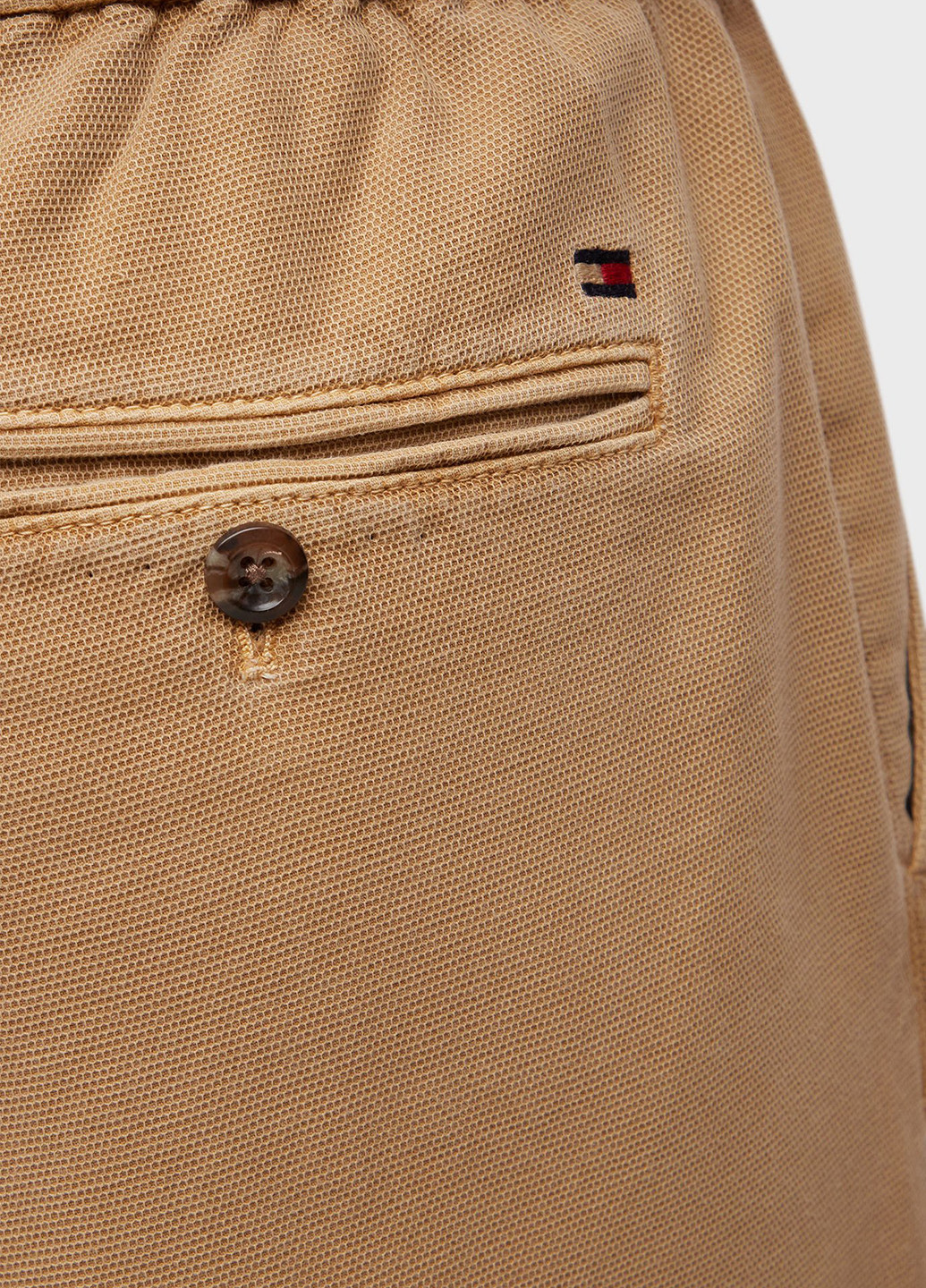 Бежевые кэжуал демисезонные зауженные брюки Tommy Hilfiger