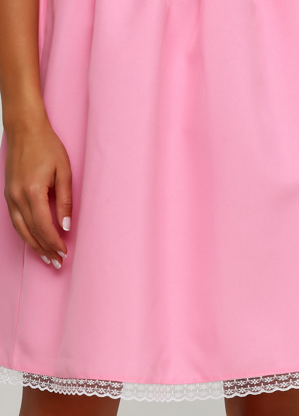 Розовое кэжуал платье рубашка Gator однотонное