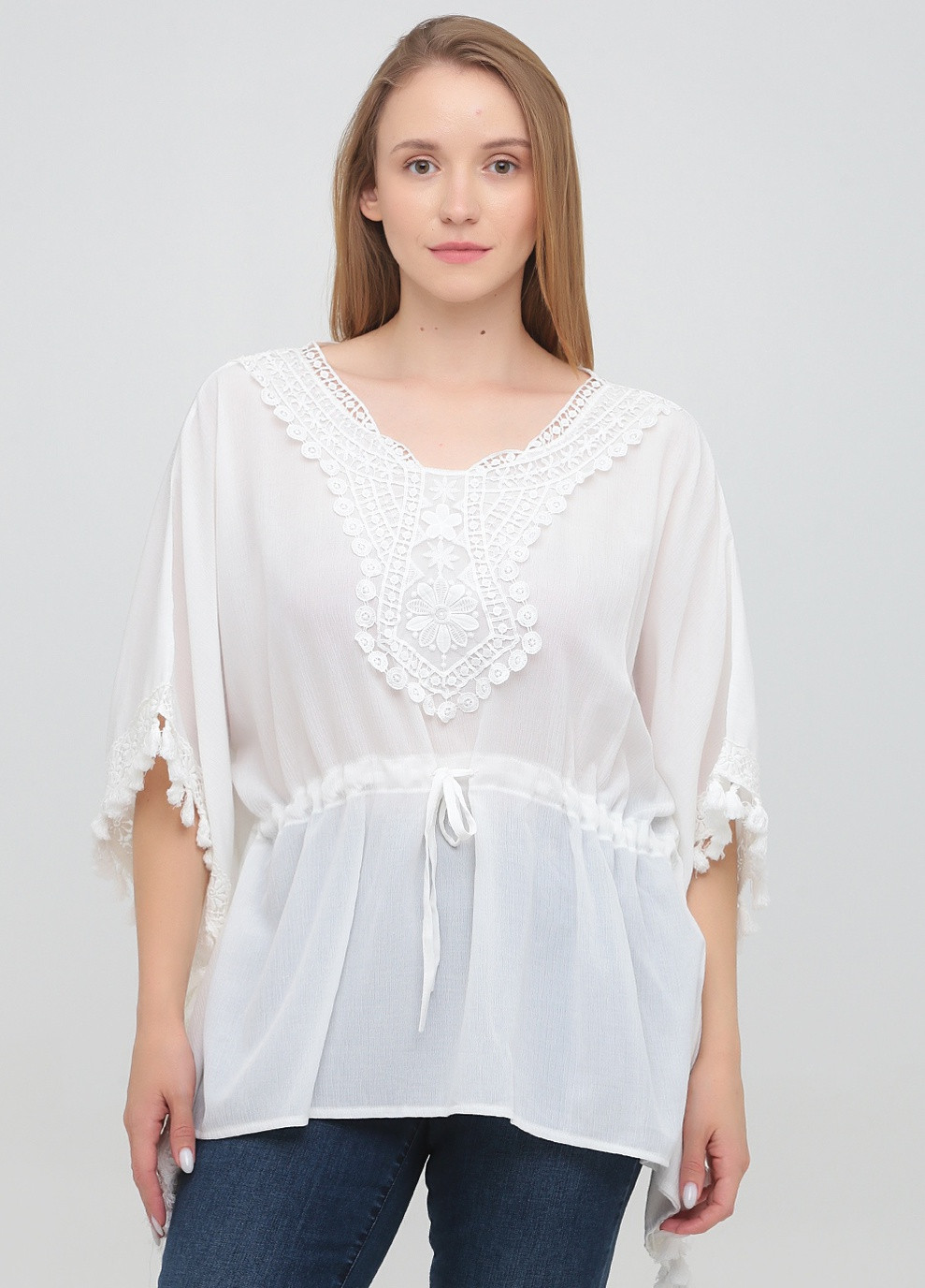 Белая блуза Bebe Plus