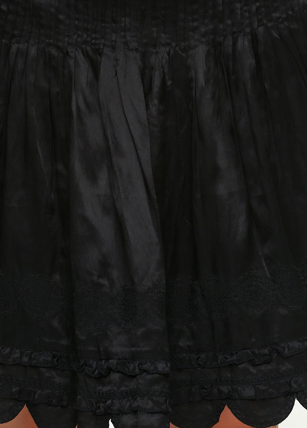 Черная кэжуал однотонная юбка Dept клешированная