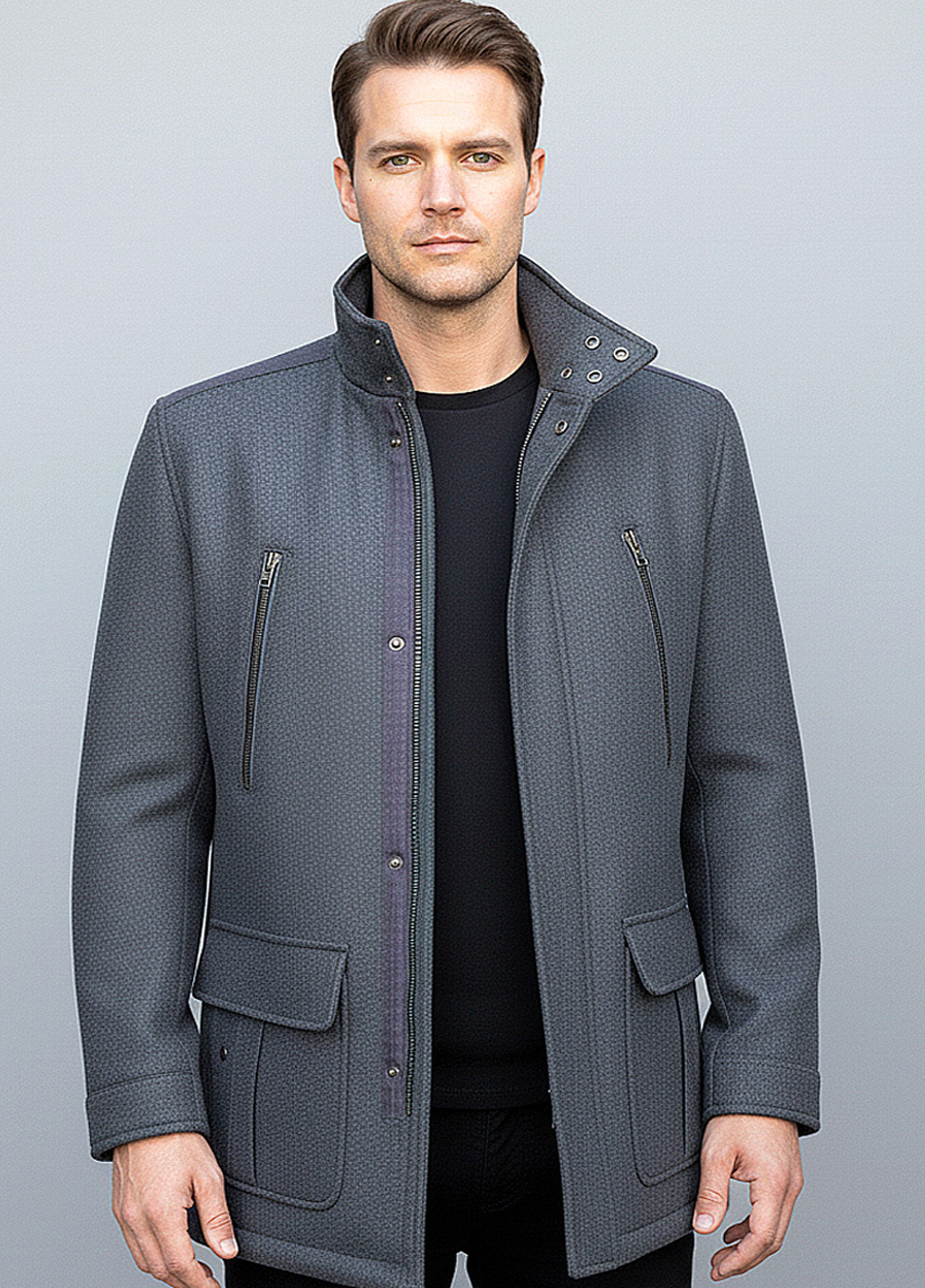 Сіра демісезонна куртка Sun's House