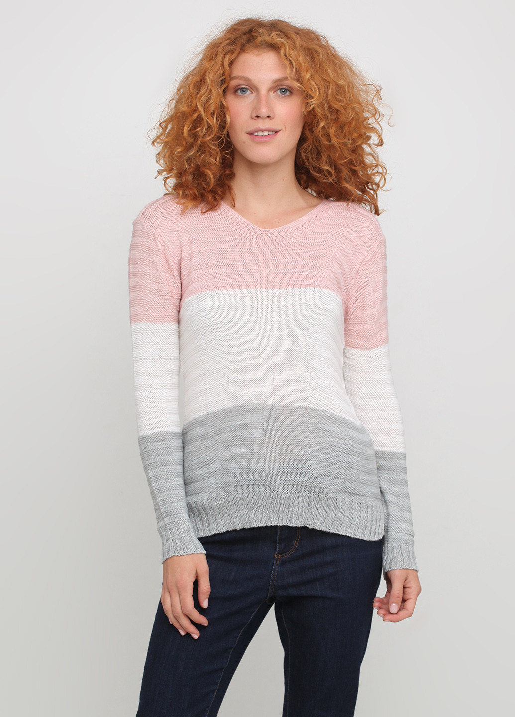 Світло-сірий демісезонний пуловер пуловер Massimo