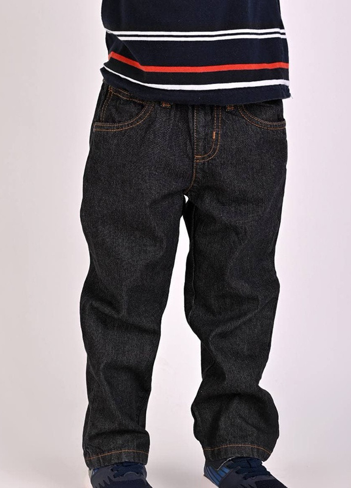 Черные демисезонные джинсы детские мальчик черные Let's Shop
