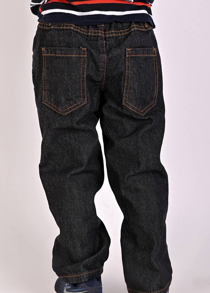 Черные демисезонные джинсы детские мальчик черные Let's Shop