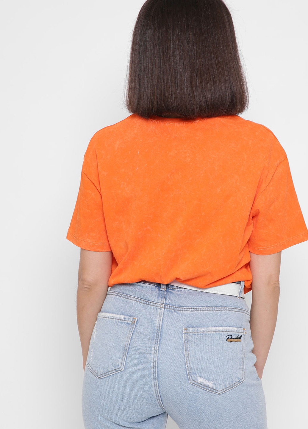 Оранжевая летняя футболка Carica