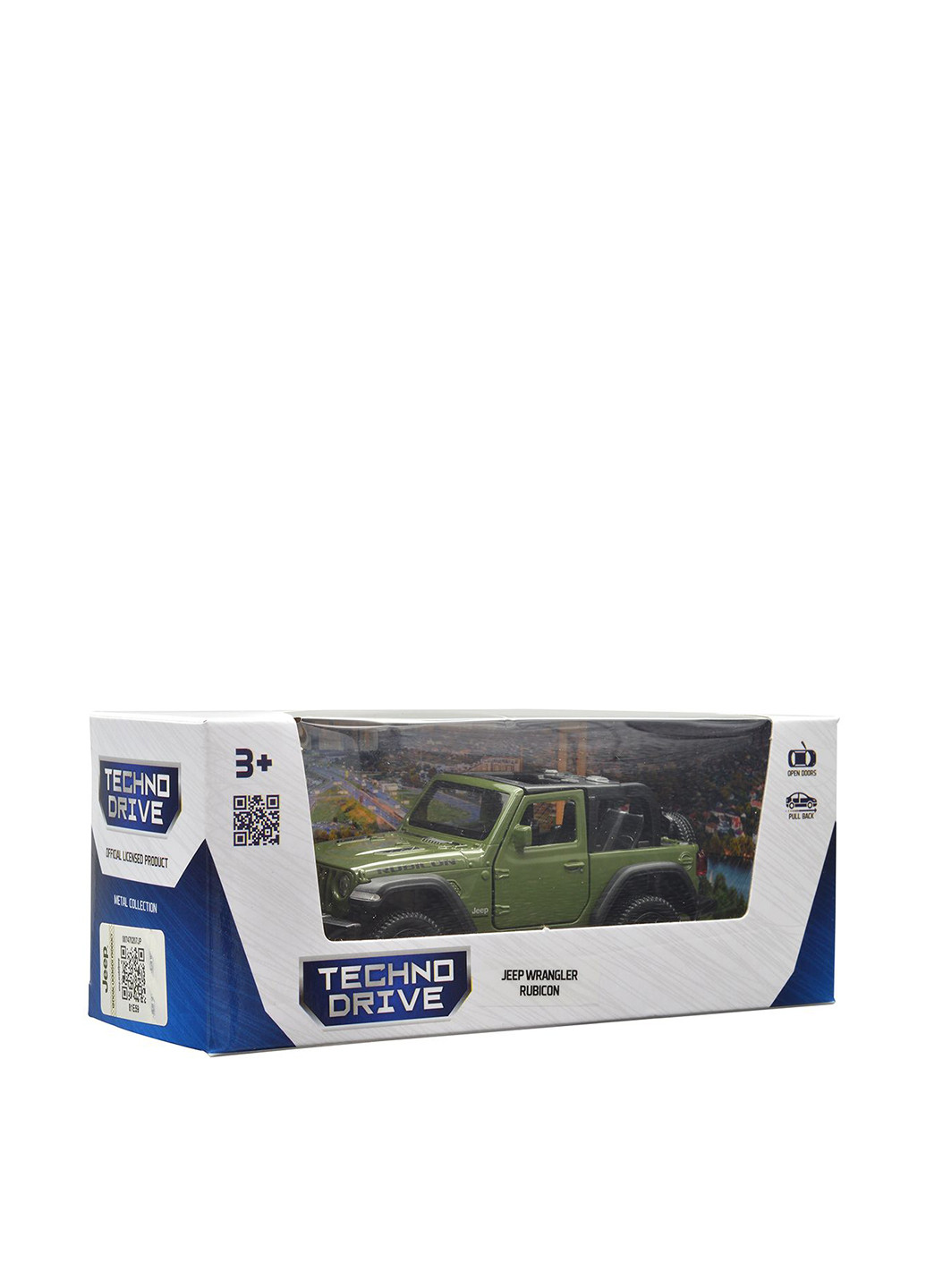Автомодель JEEP WRANGLER RUBICON 2021, 6,5х18,7х7,7 см TechnoDrive (262909077)