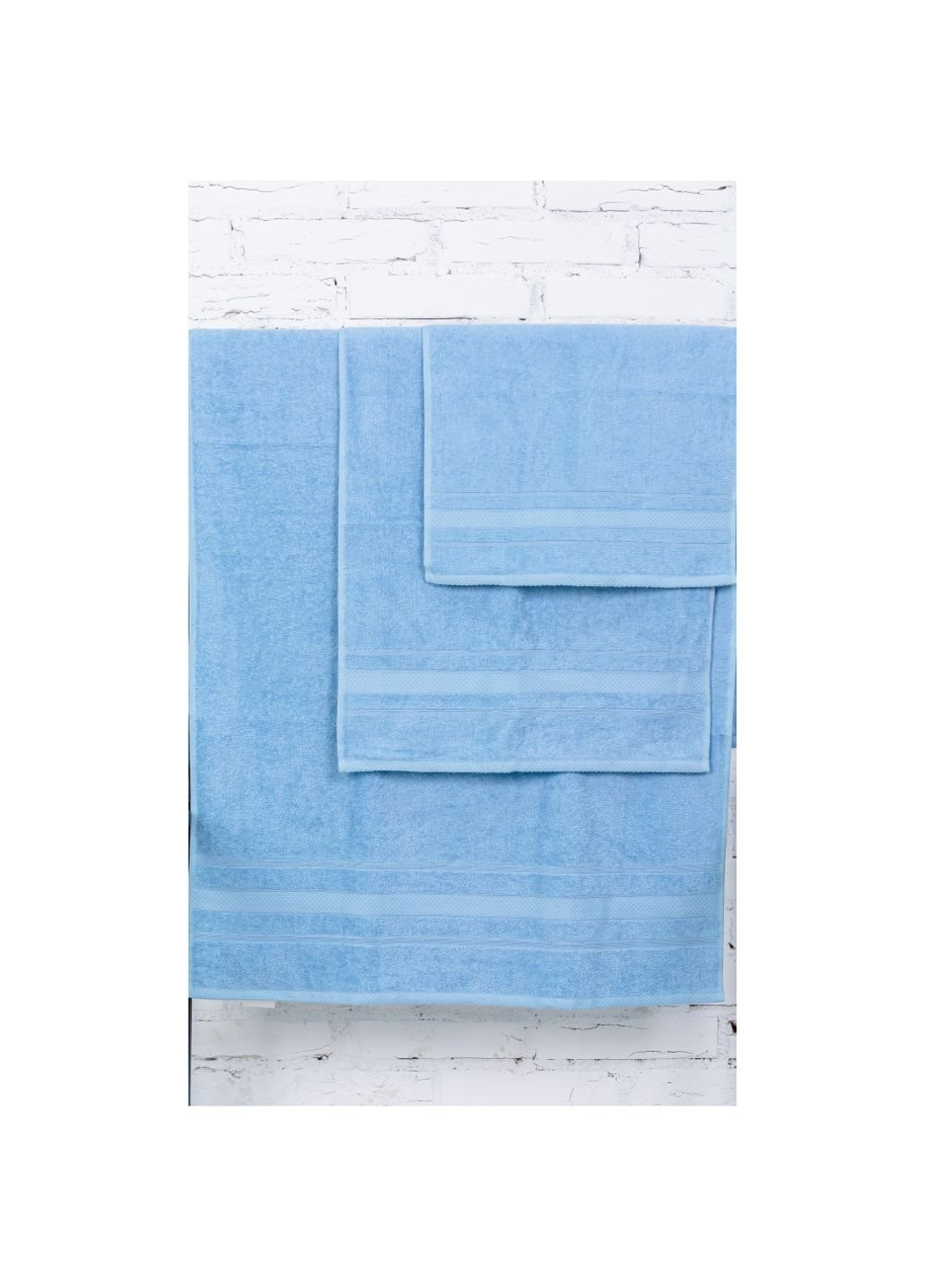 Mirson полотенце набор банных №5072 elite softness cornflower 50х90, 70х140, (2200003960921) голубой производство - Украина