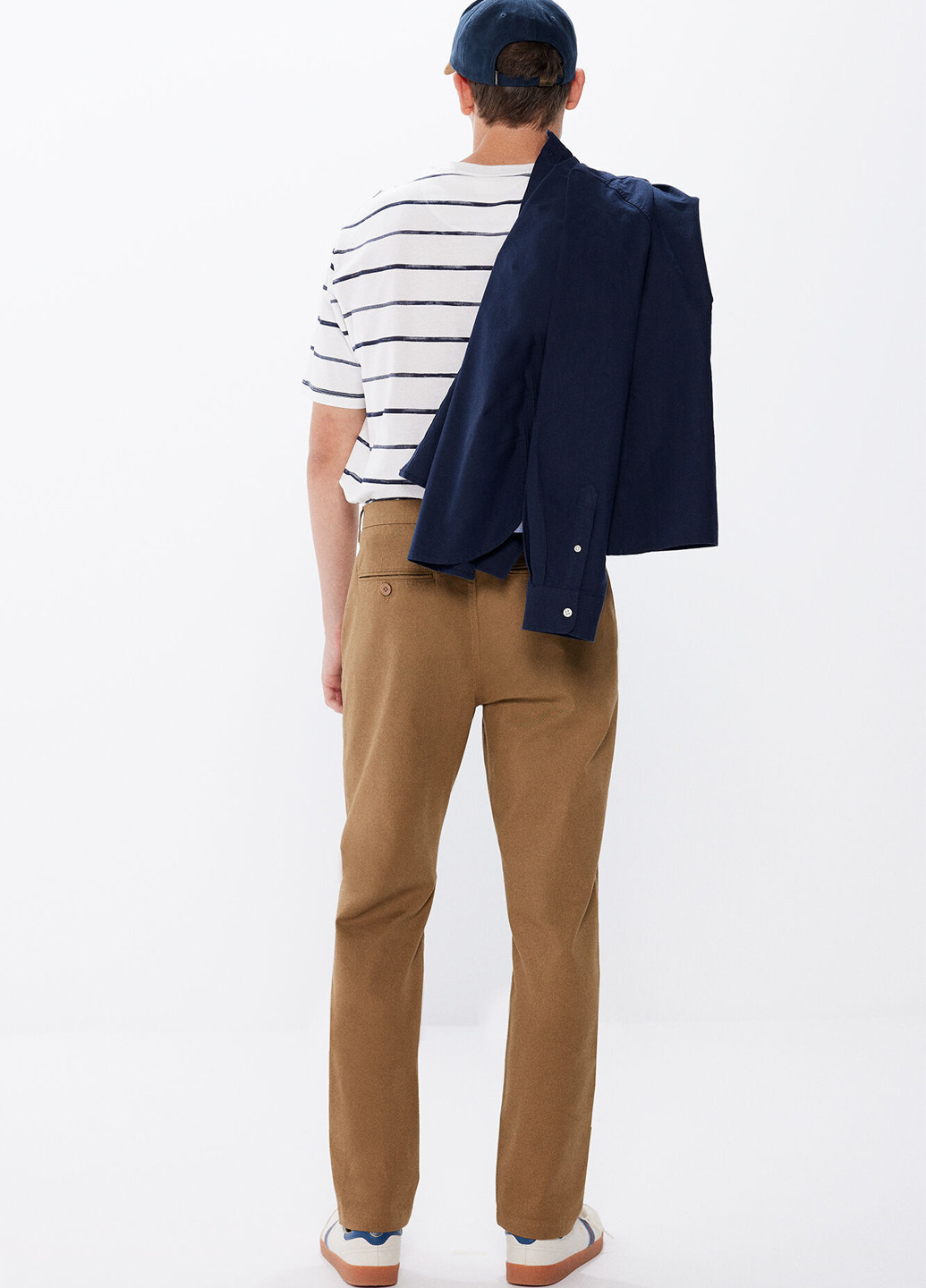 Коричневые кэжуал демисезонные чиносы брюки Springfield