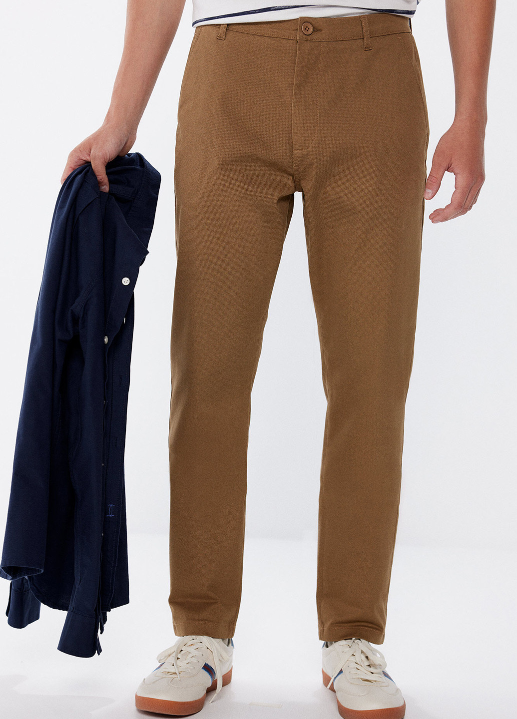 Коричневые кэжуал демисезонные чиносы брюки Springfield