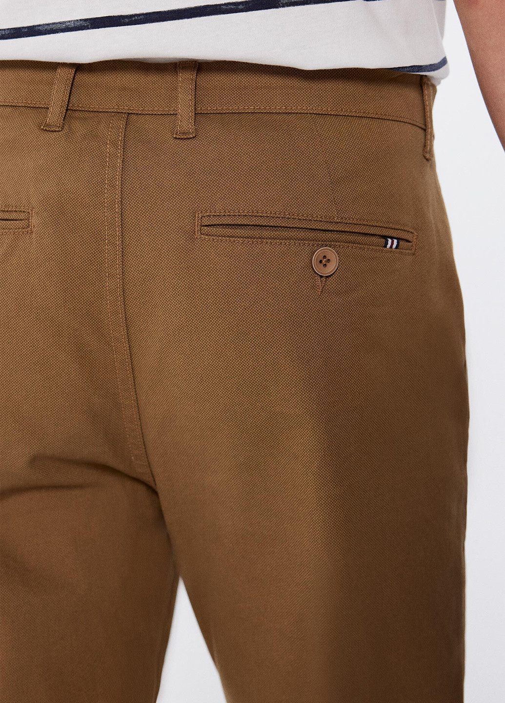 Коричневые кэжуал демисезонные чиносы брюки Springfield