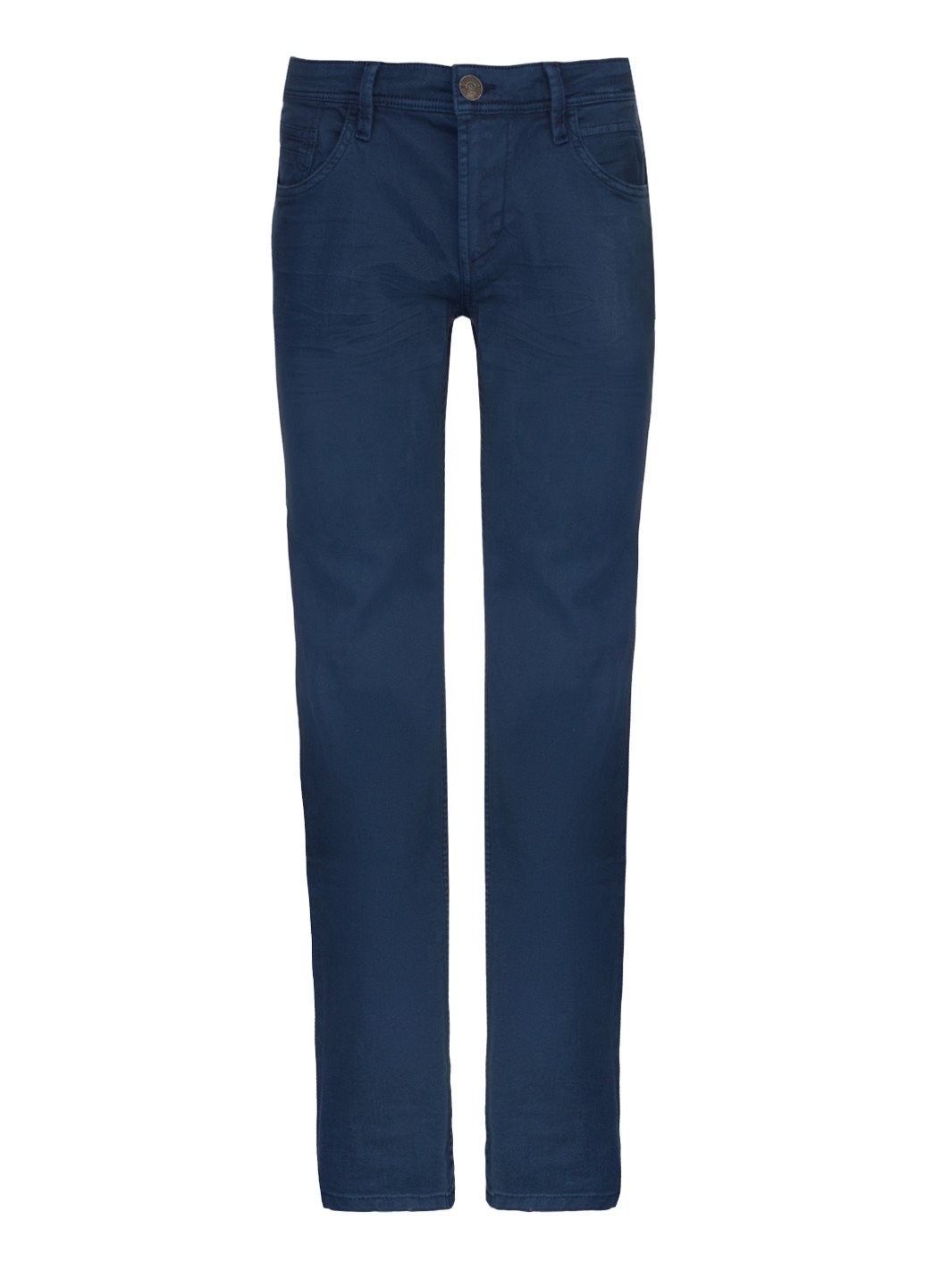 Синие повседневный демисезонные прямые, зауженные брюки Tom Tailor