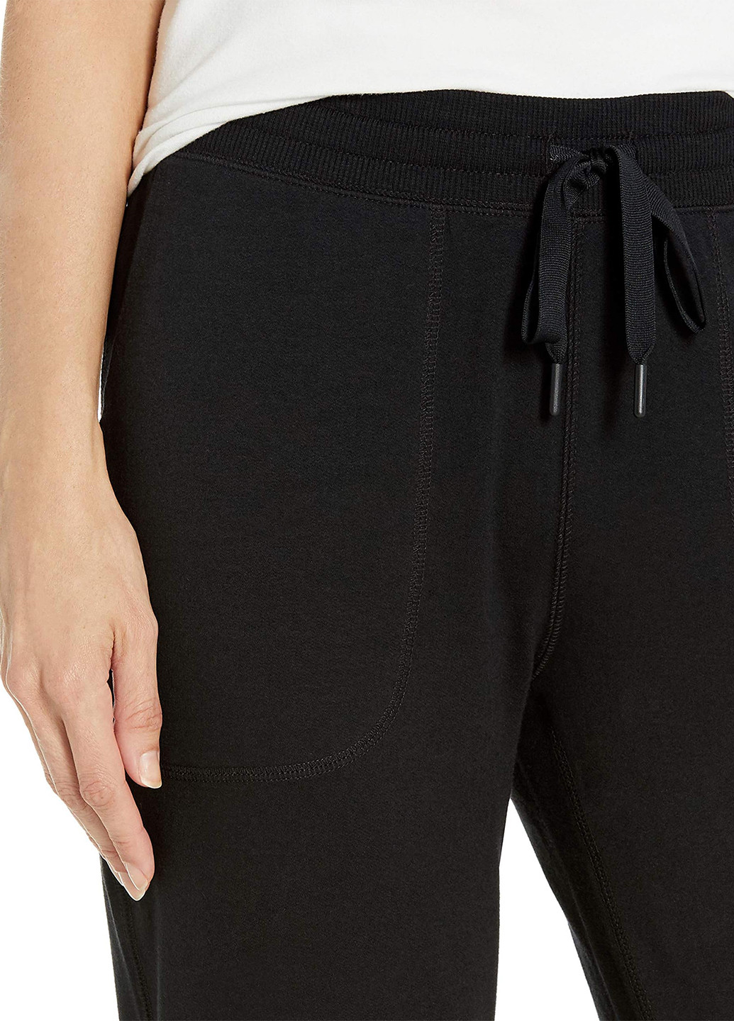 Черные спортивные демисезонные зауженные брюки Amazon Essentials