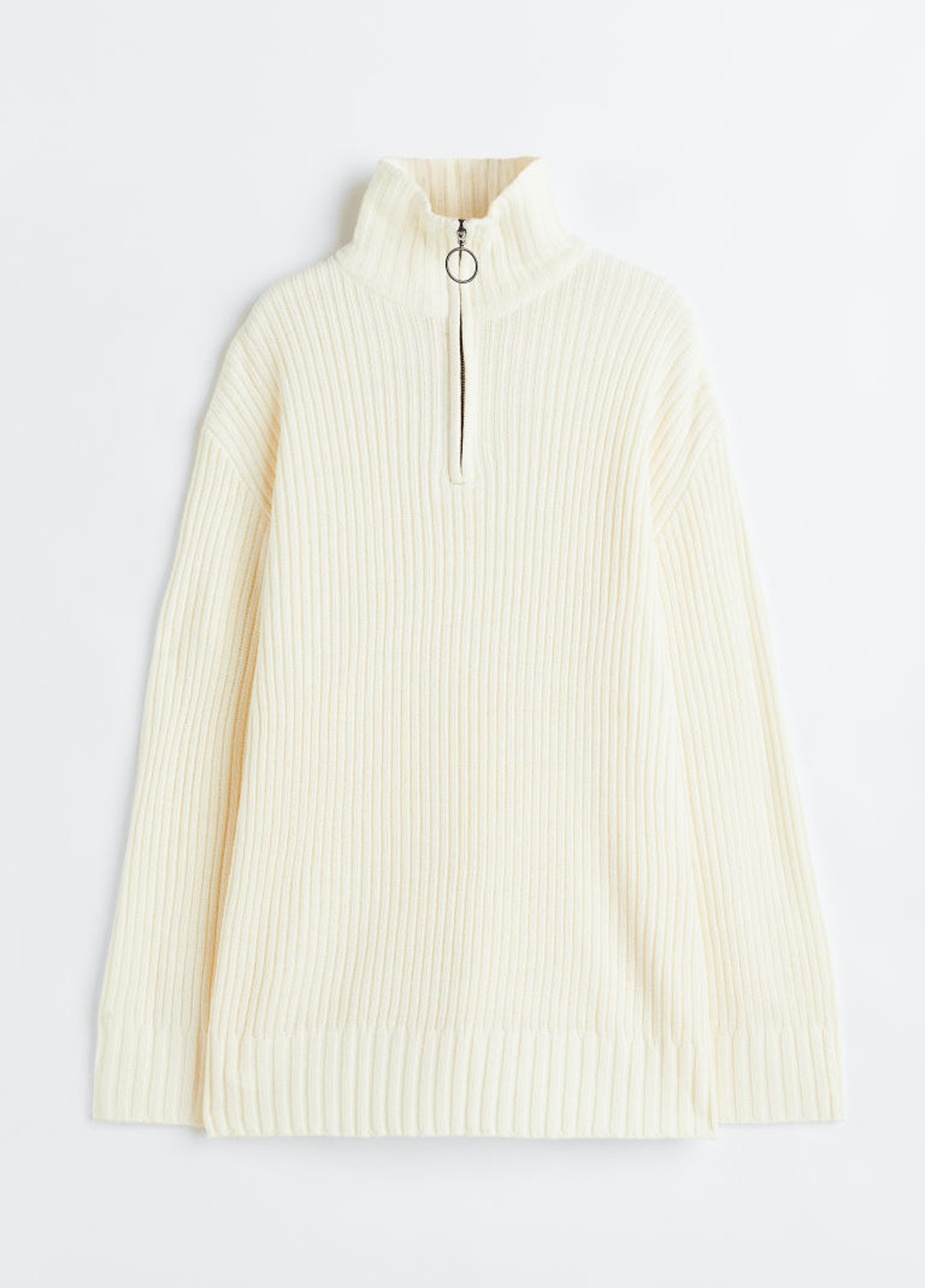 Кремовий зимовий светр H&M