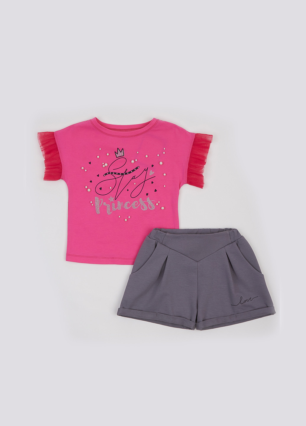 Комбинированный летний комплект (футболка, шорты) Ляля
