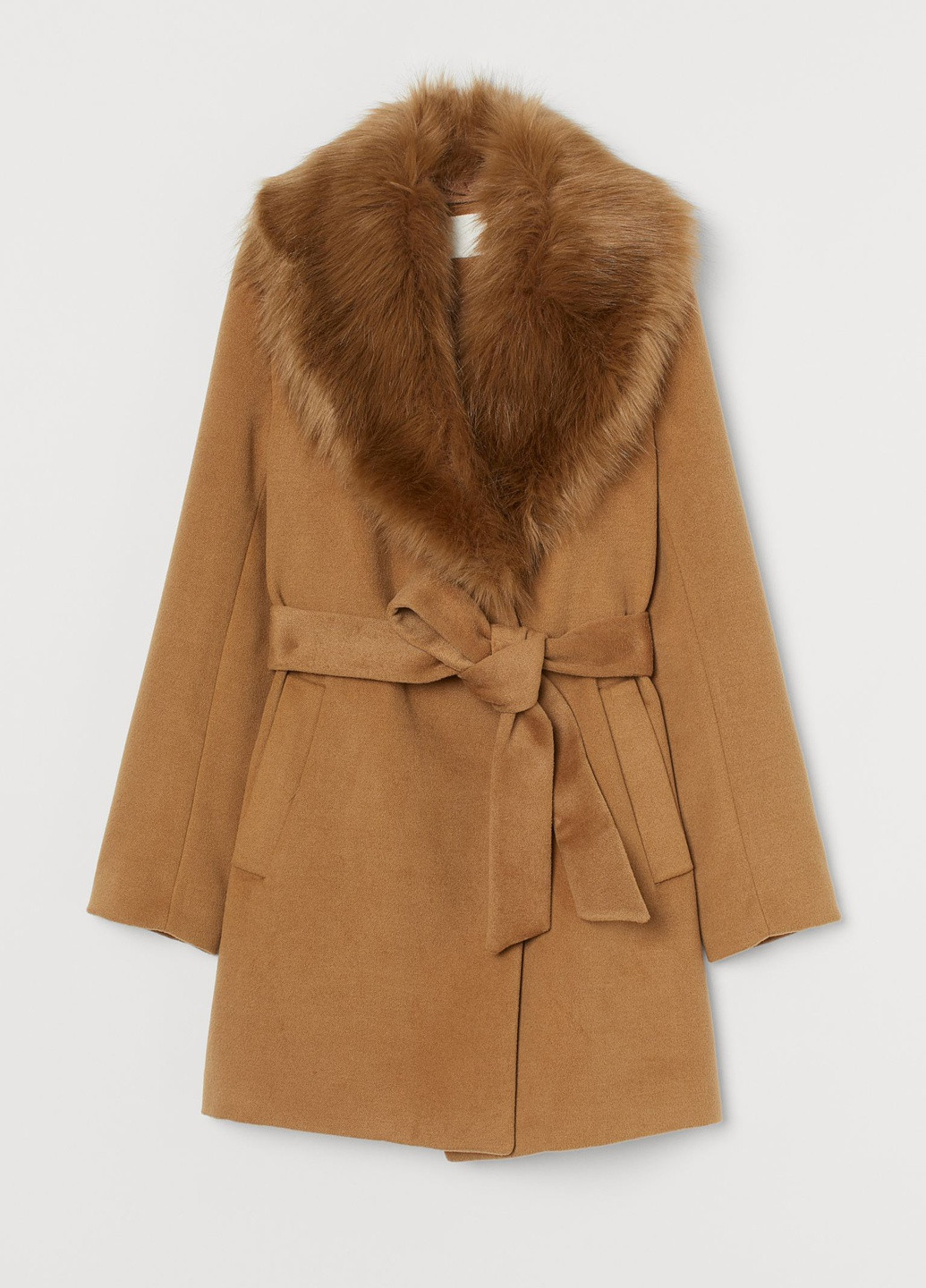 Светло-коричневое демисезонное Пальто H&M