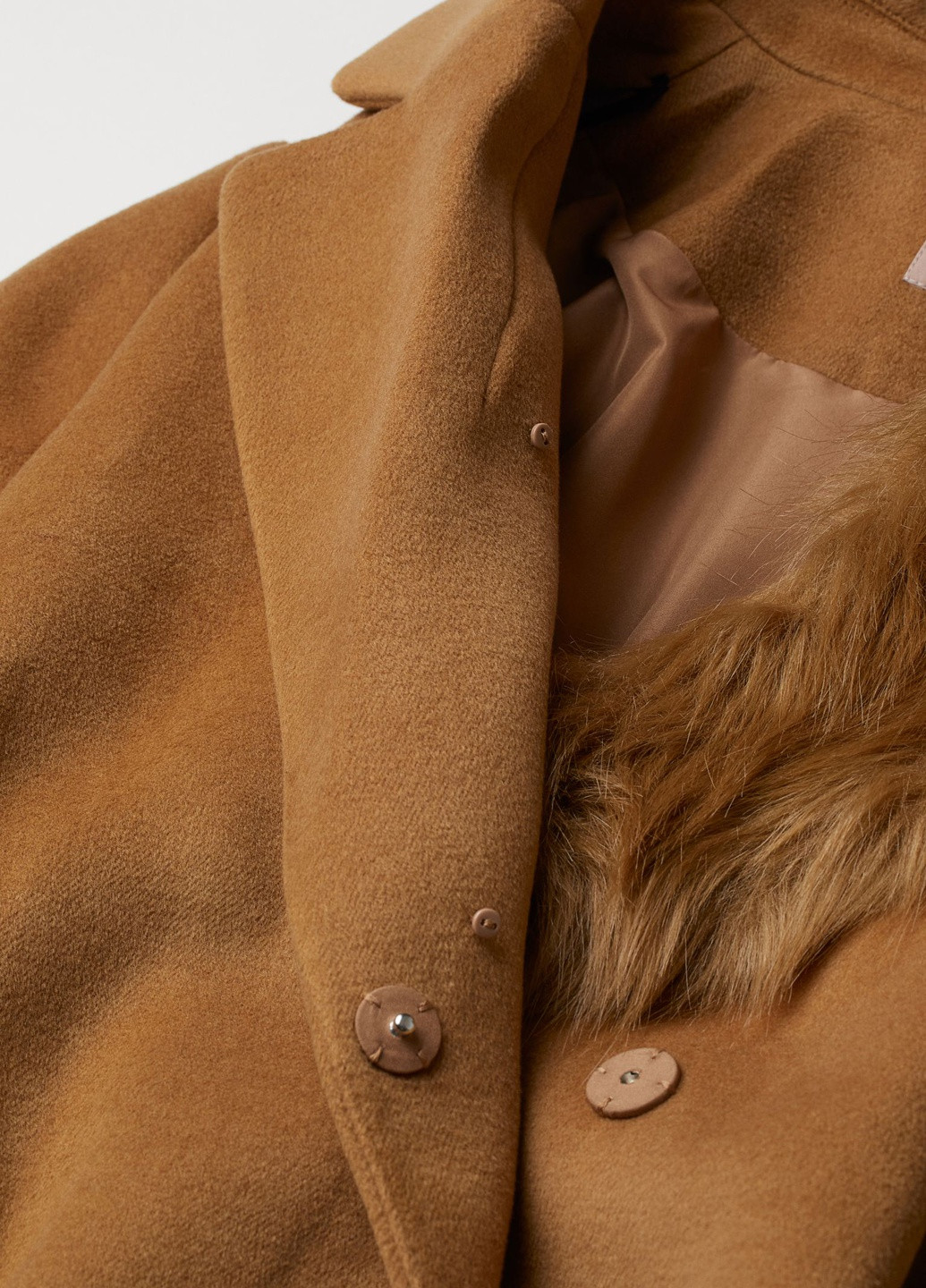 Светло-коричневое демисезонное Пальто H&M