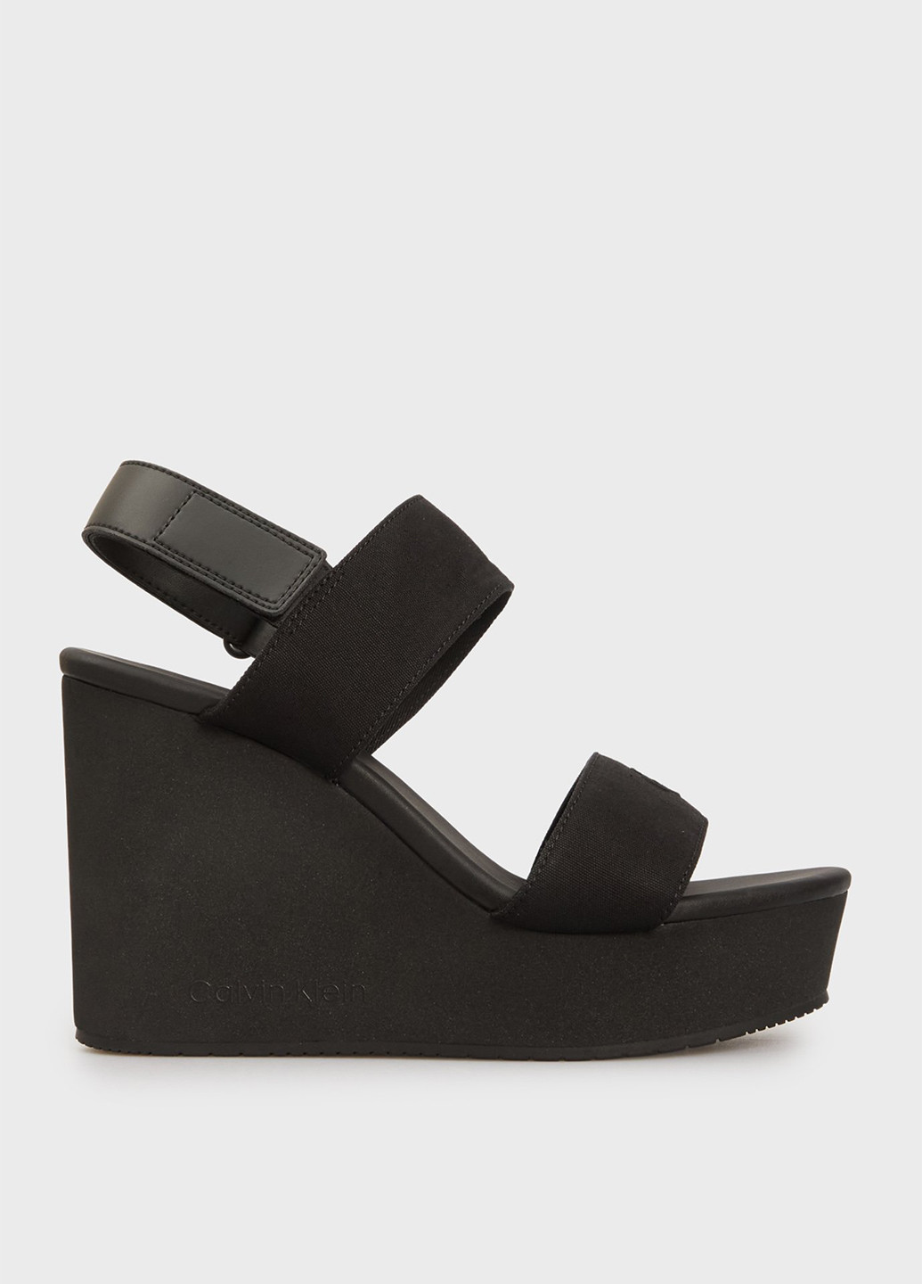 Черные босоножки Calvin Klein Jeans на липучке с логотипом