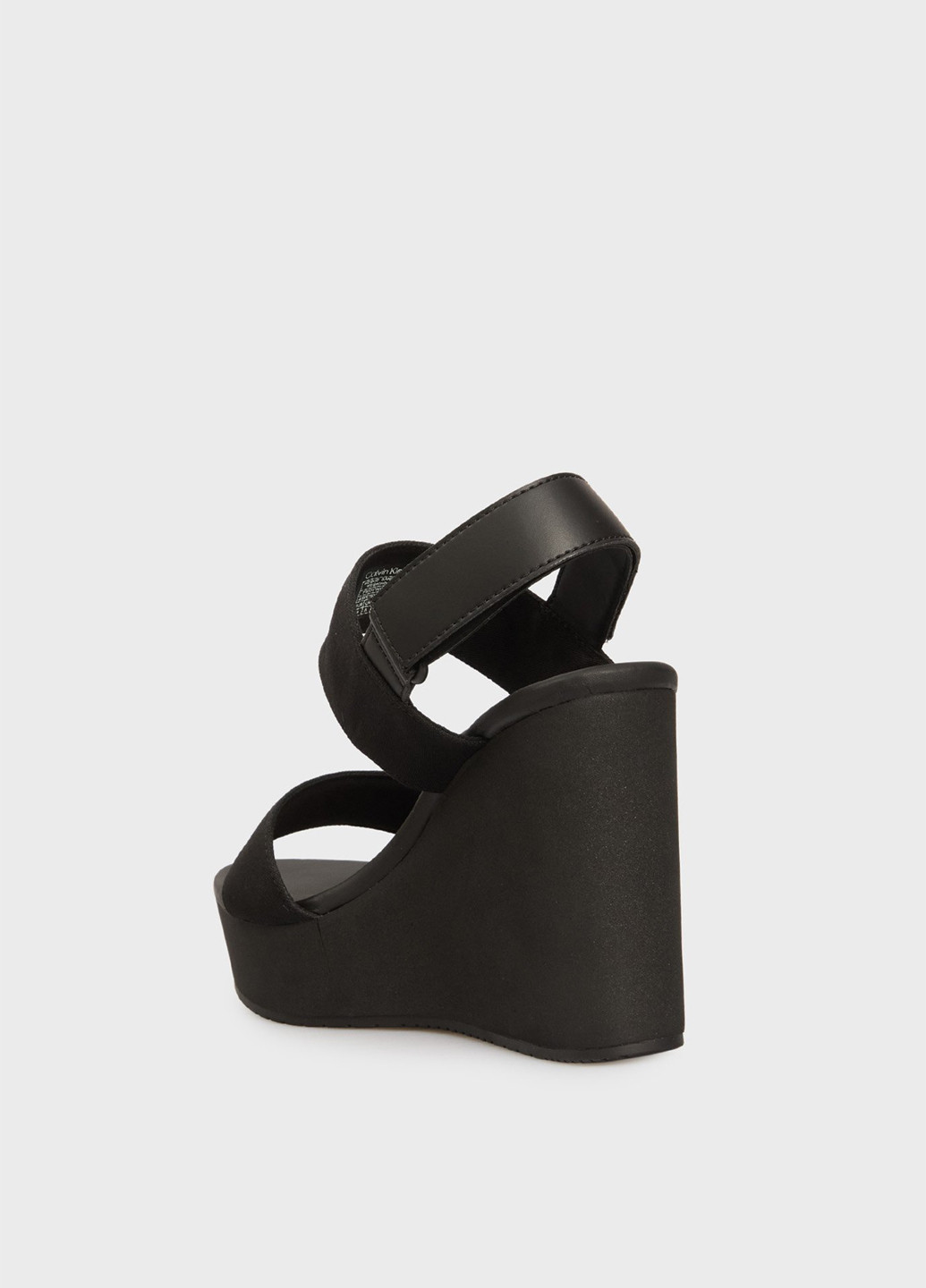 Черные босоножки Calvin Klein Jeans на липучке с логотипом