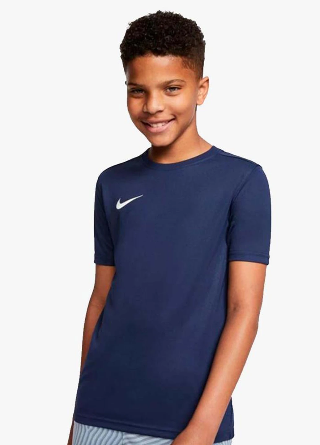 Темно-синяя демисезонная футболка bv6741-410 Nike Park VII