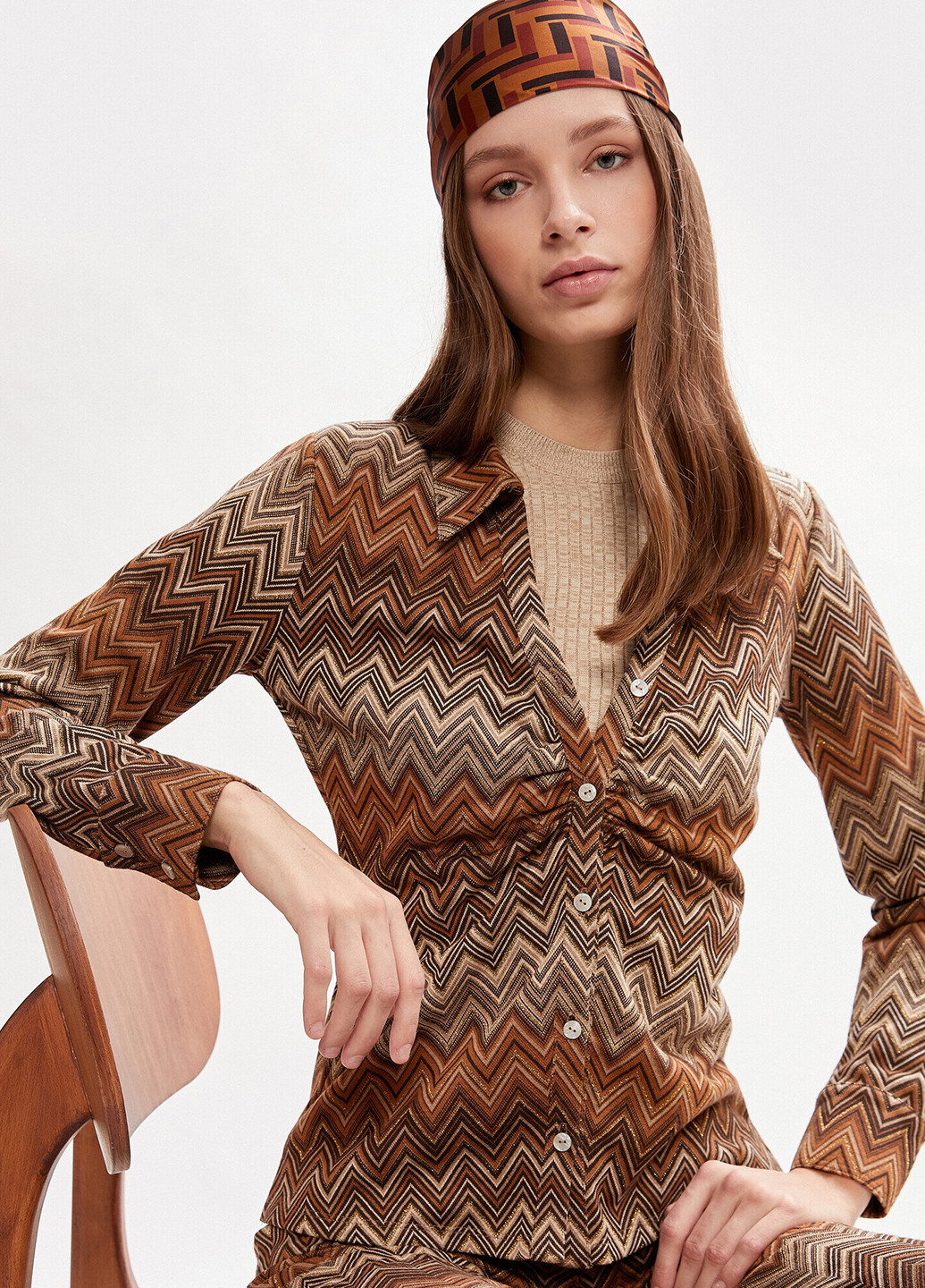 Коричнева блуза KOTON