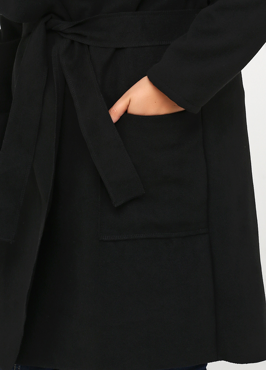 Черное демисезонное Пальто Italy Moda