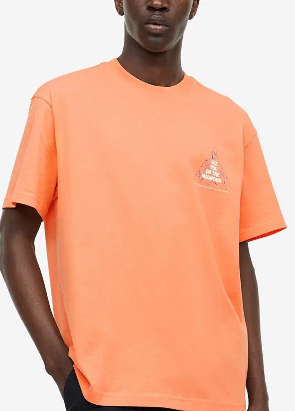 Оранжевая футболка H&M