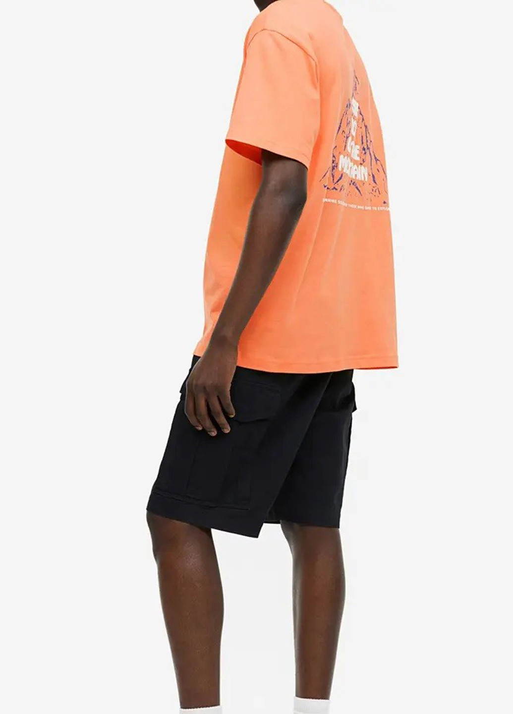 Оранжевая футболка H&M