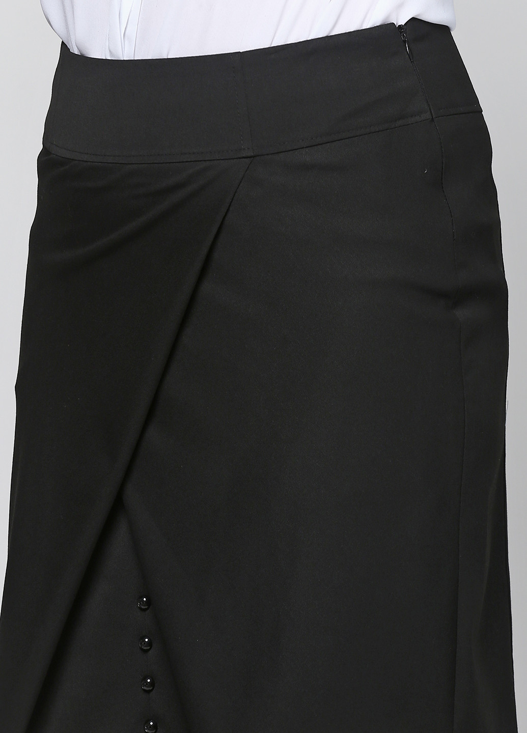 Черная кэжуал однотонная юбка Алеся