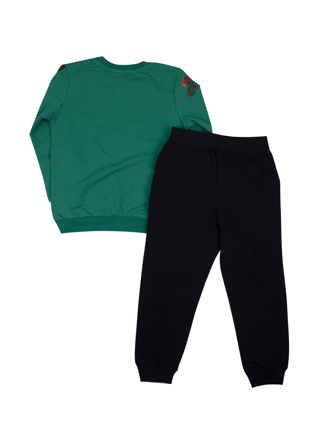 Зелений демісезонний костюм (світшот, брюки) Breeze