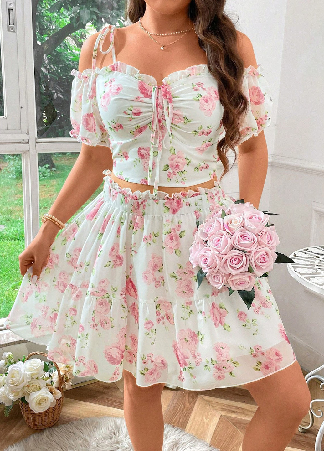 Костюм (топ, юбка) SHEIN (323126660)