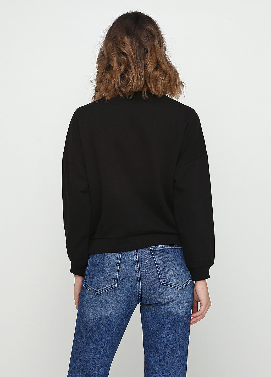 Свитшот Madoc Jeans - крой рисунок черный кэжуал - (91130603)