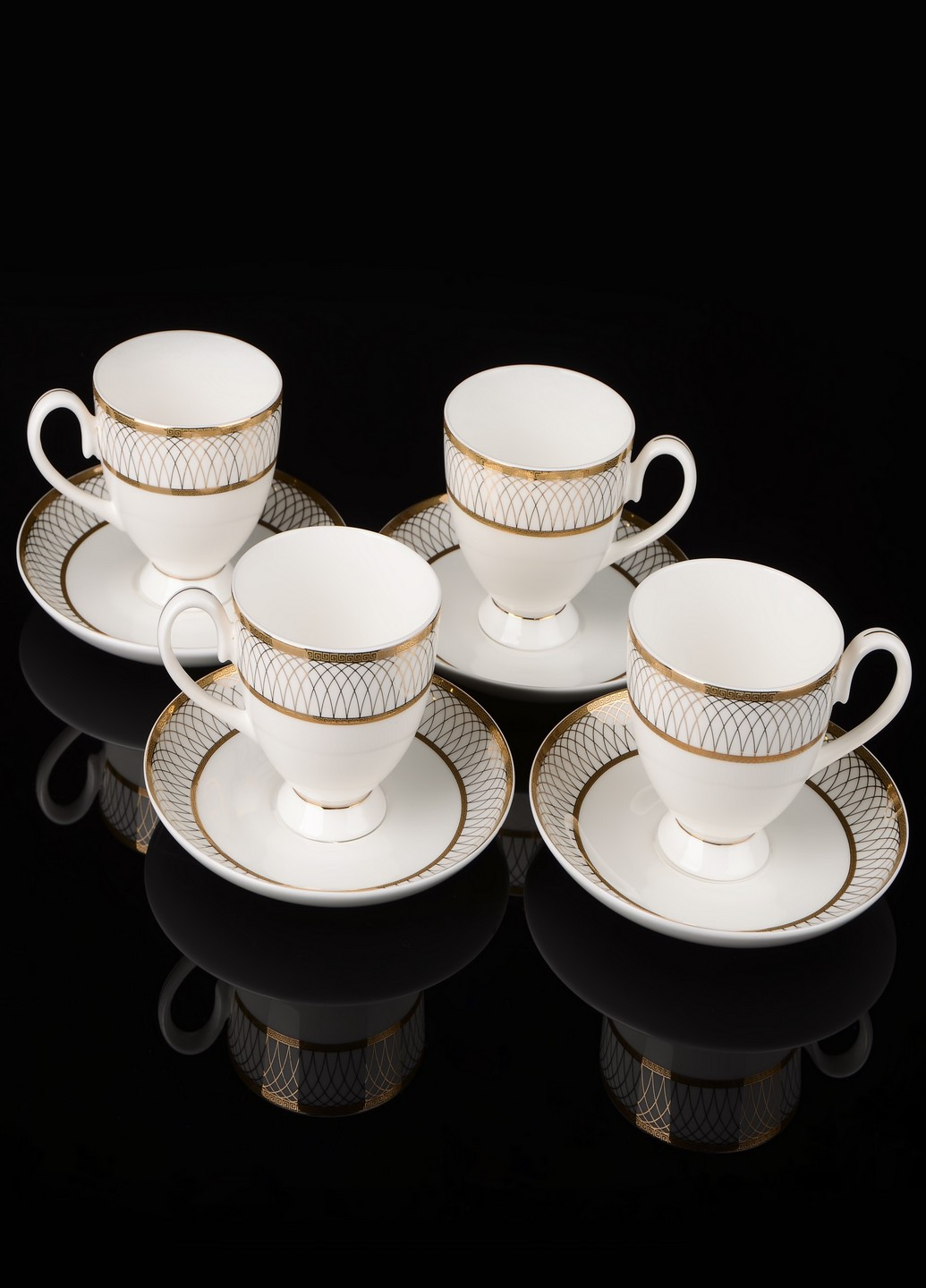 NP83SETTEA Набір чайних чашок з блюдцями 4/8 Lora (185914208)