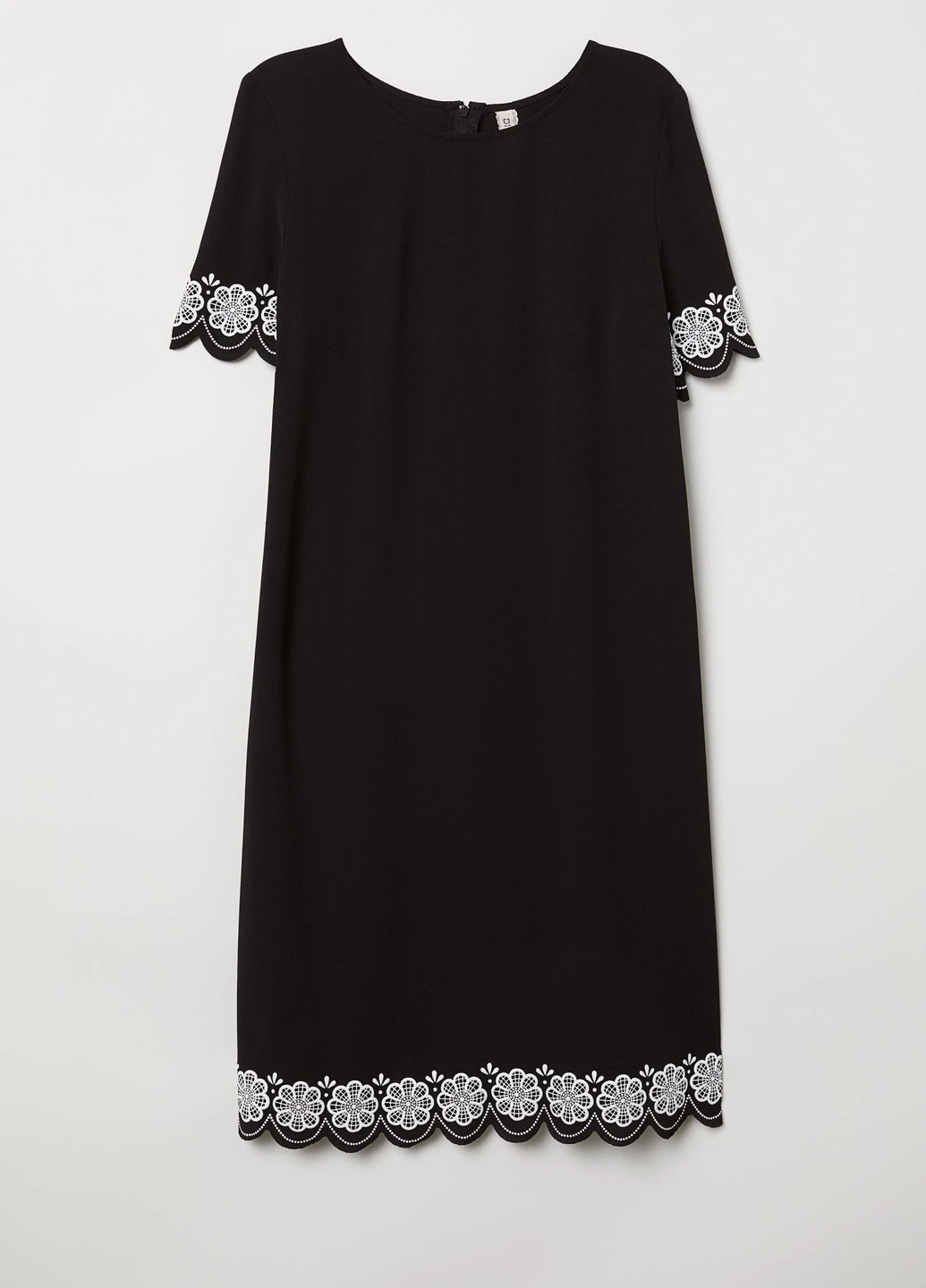 Черное кэжуал платье H&M однотонное