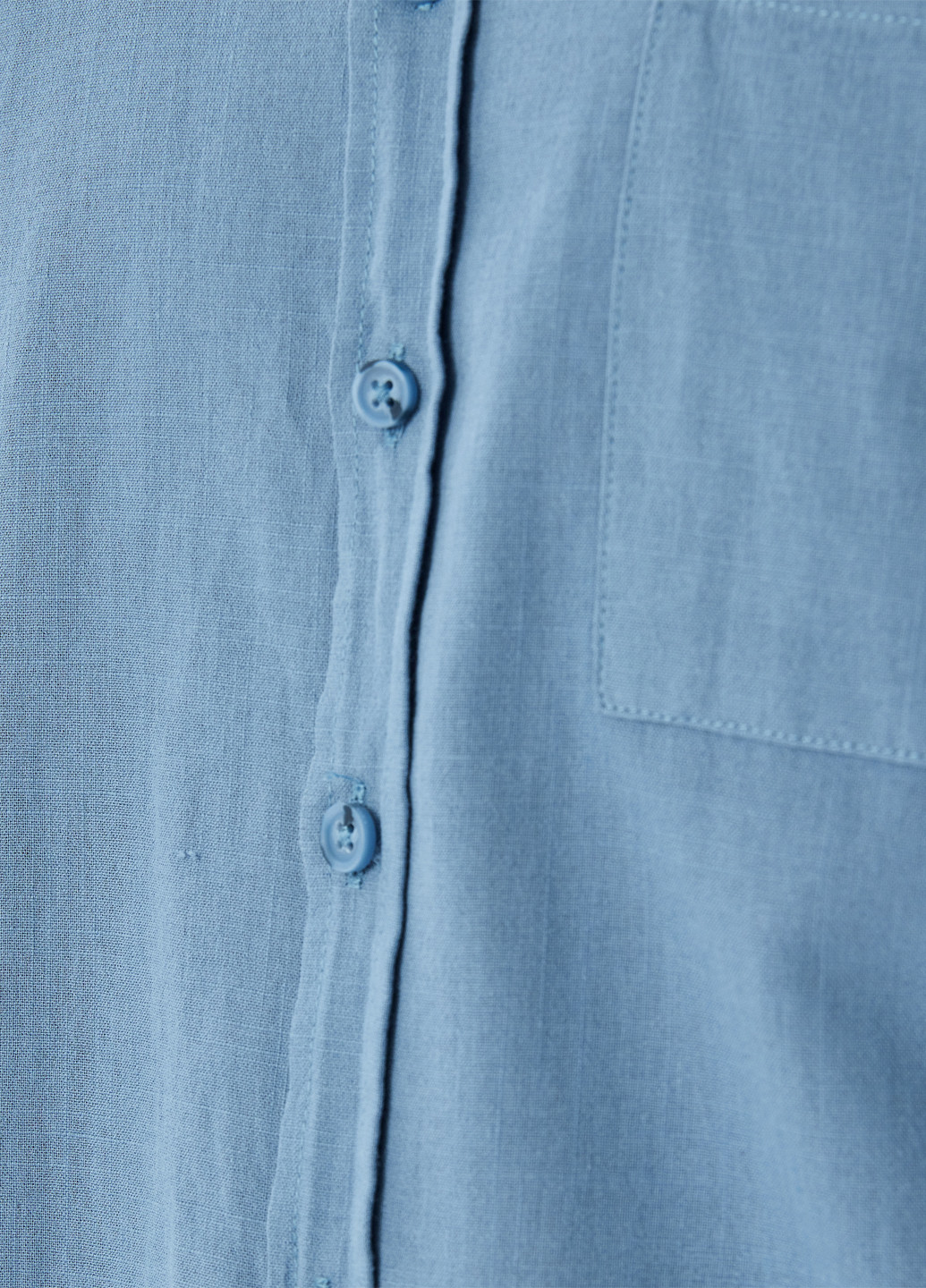Голубой кэжуал рубашка однотонная KOTON