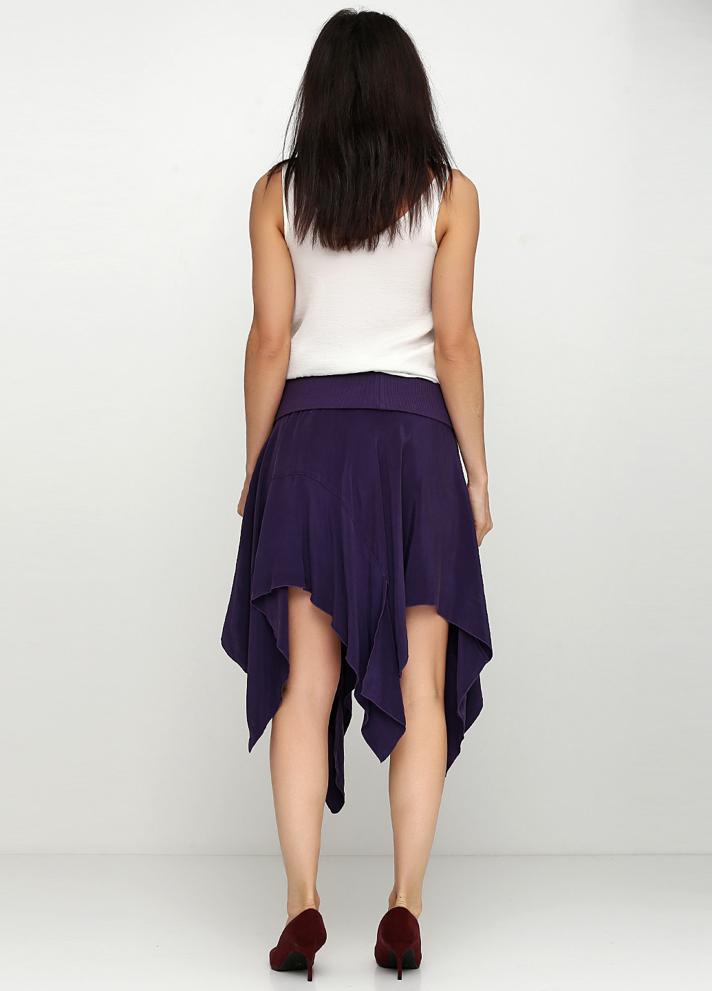 Фиолетовая кэжуал однотонная юбка Patrizia Pepe