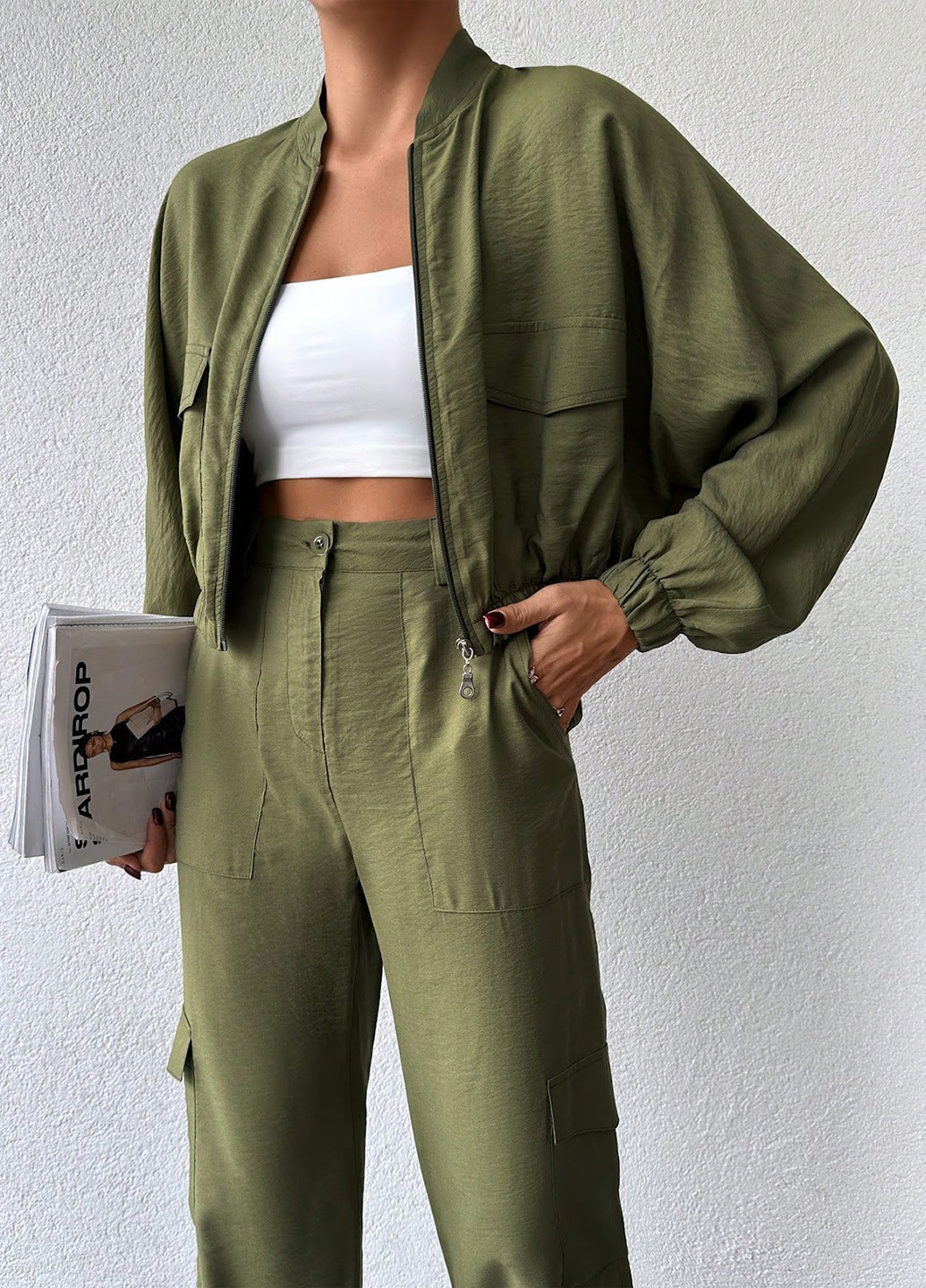 Костюм (бомбер, брюки) SHEIN (324434694)