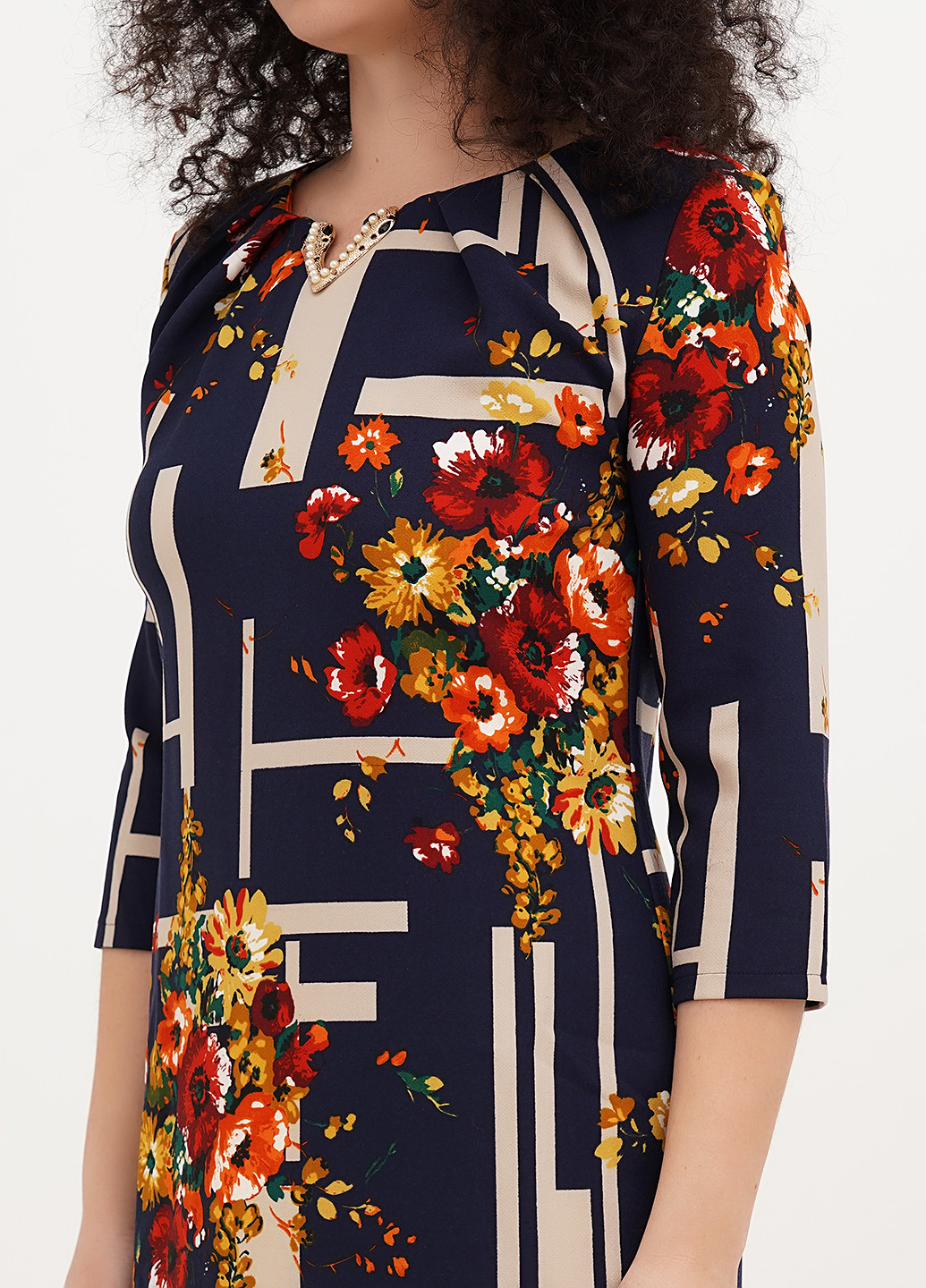 Синя кежуал сукня футляр Imperial з абстрактним візерунком