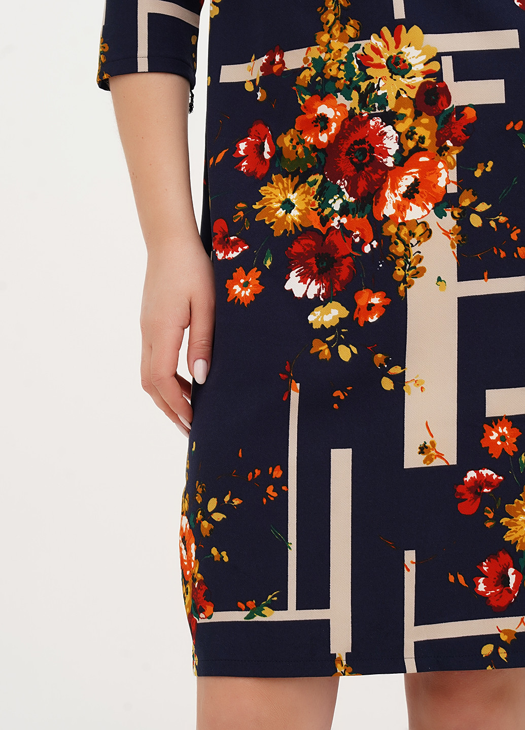 Синя кежуал сукня футляр Imperial з абстрактним візерунком