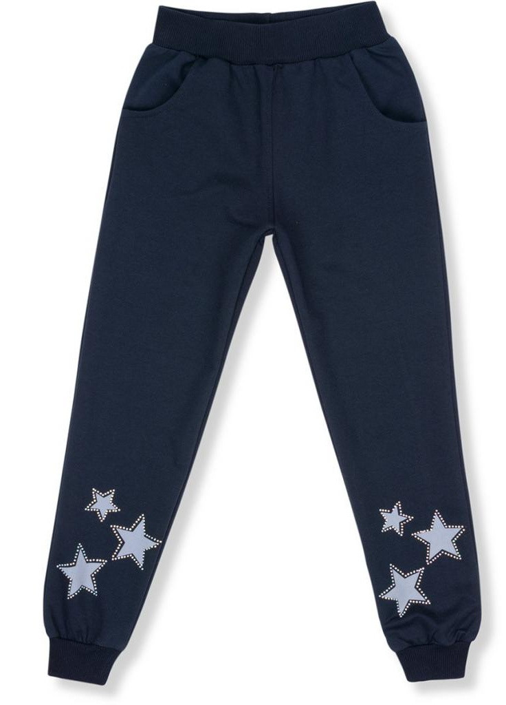 Синий демисезонный спортивный костюм со звездами (9712-152g-gray) Breeze