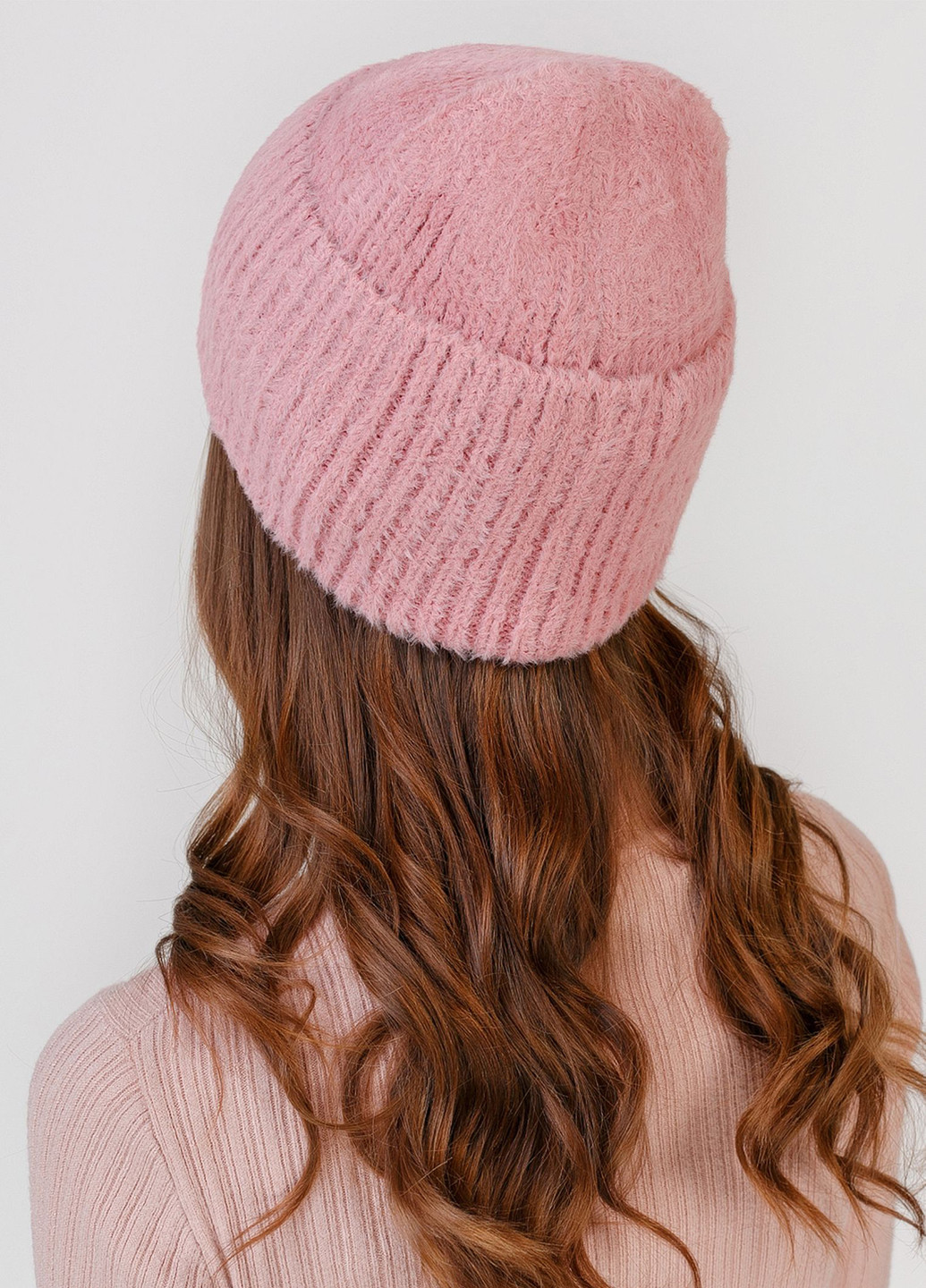Ангноровая зимняя теплая женская шапка без подкладки 330243 Merlini (254281129)