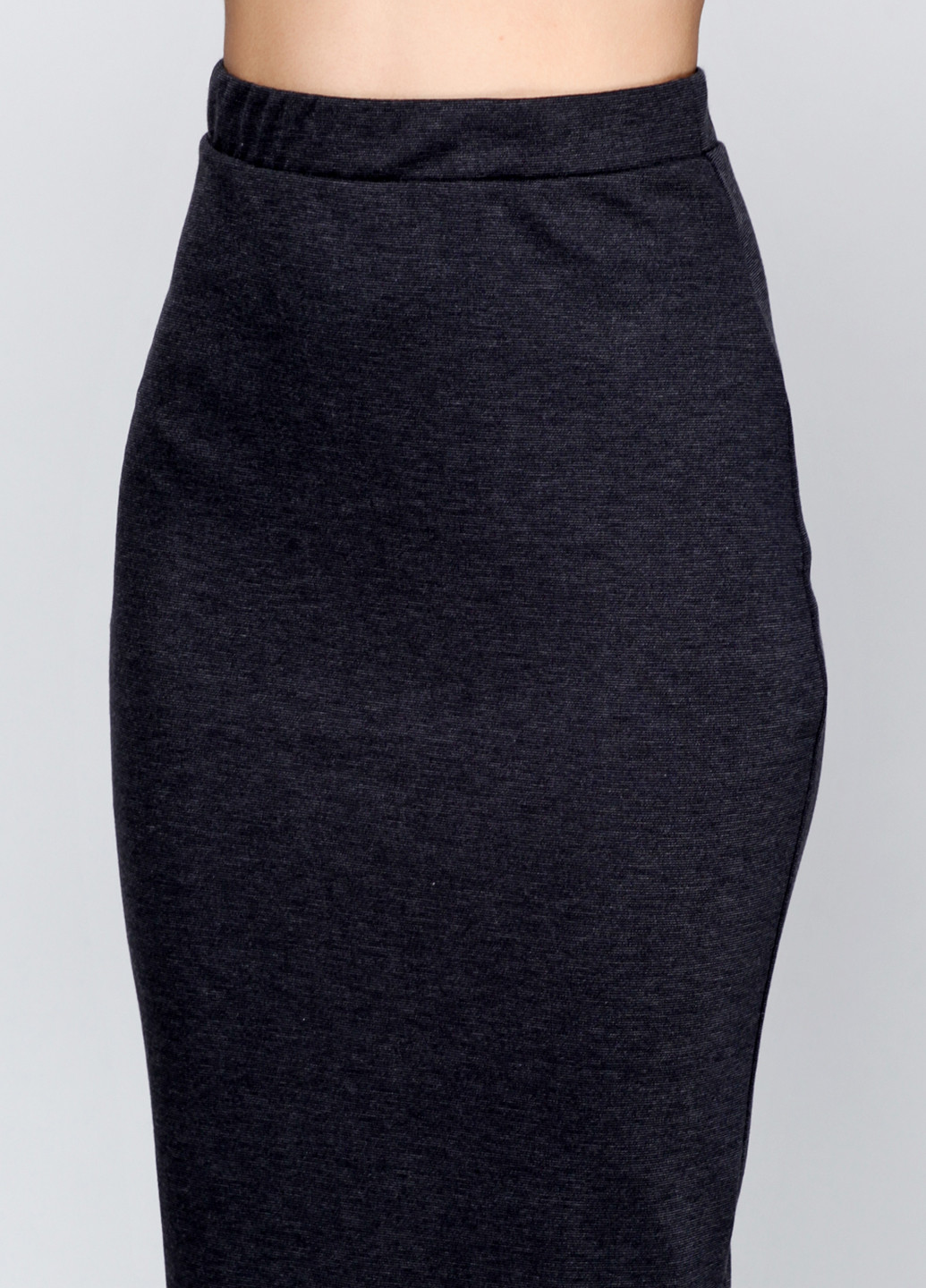 Темно-синяя кэжуал однотонная юбка Jhiva миди