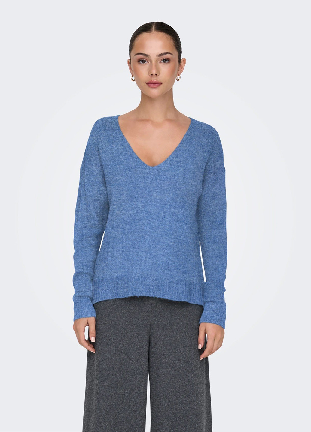 Синий демисезонный пуловер пуловер Only