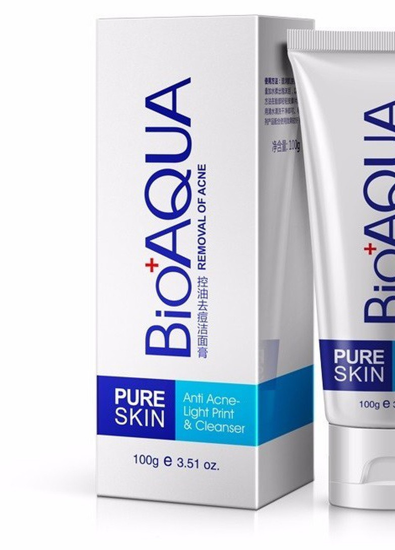 Пенка для умывания от акне Pure Skin для проблемной кожи, 100 г Bioaqua (231463529)